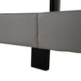 thumbnail image 5 of Queen Size Velvet Upholstered Platform Bed, Box Spring Needed - Gray, 5 of 14