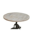thumbnail image 4 of Carolina Living Adjustable Height Rustic Coffee Table - Natural Driftwood Top - Aged Iron Base, 4 of 4