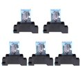 thumbnail image 1 of de Potencia de Bobina de 5 Piezas para Ajuste Automático de Protección de Seguridad Del Circuito 27,5 *21 X 35,5 Mm DC12V Yotijar Relé de potencia de bobina 8 PIN, 1 of 9