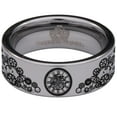 thumbnail image 2 of Steampunk Clock Tungsten Carbide Ring, 2 of 9