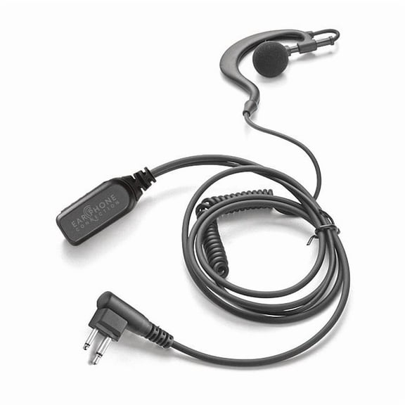 Earphone Connection Earhook Lapel Microphone,Black EP303