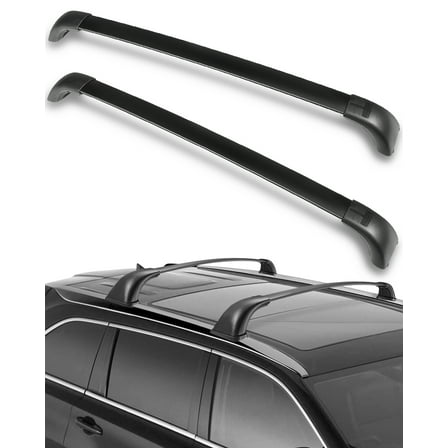 CCIYU Cargo Racks for Toyota Highlander 2014-2019 Rooftop Luggage Canoe Kayak Carrier Rack Black Roof Rack Cross Bar - Fits XLE, Limited & SE Models ONLY