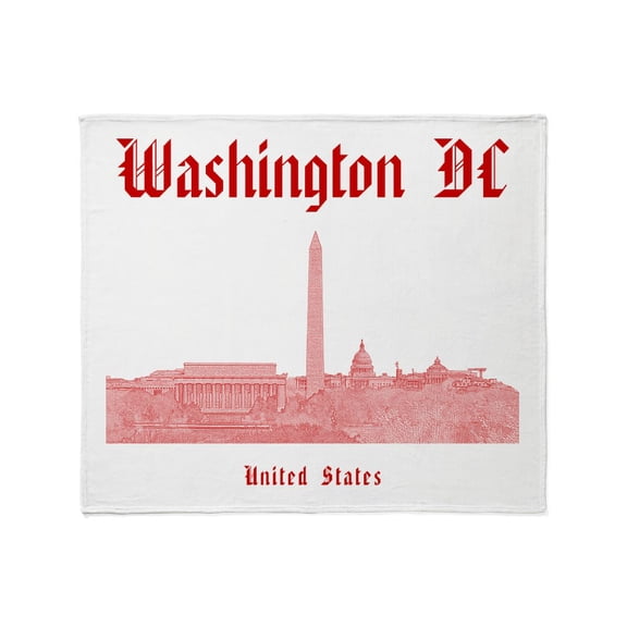 CafePress - Washington DC Throw Blanket - Soft Fleece Throw Blanket, 50"x60" for All Ages