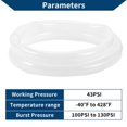 thumbnail image 4 of Ofertas Únicas 6.6Ft 11/16" 18mm ID 3mm Grosor Manguera de Vacío de Silicona para Aire y Agua Transparente, 4 of 6