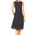 thumbnail image 2 of Womens A-Line Dress Petite Plaid Tie-Waist 8P, 2 of 4