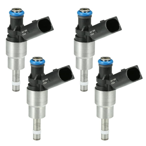 Fuel Injector No.06F906036A Fuel Injection Nozzle for Audi A3 2006-2008 2.0L Black 4 Pcs