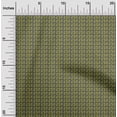 thumbnail image 1 of oneOone Cotton Silk Olive Green Fabric Deer & Fox Face Cartoon Dress Material Fabric Print Fabric By The Yard 42 Inch Wide, 1 of 4