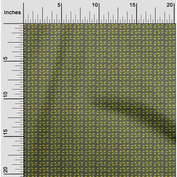 oneOone Polyester Lycra Olive Green Fabric Deer & Fox Face Cartoon Diy Clothing Quilting Fabric Print Fabric By Yard 56 Inch Wide