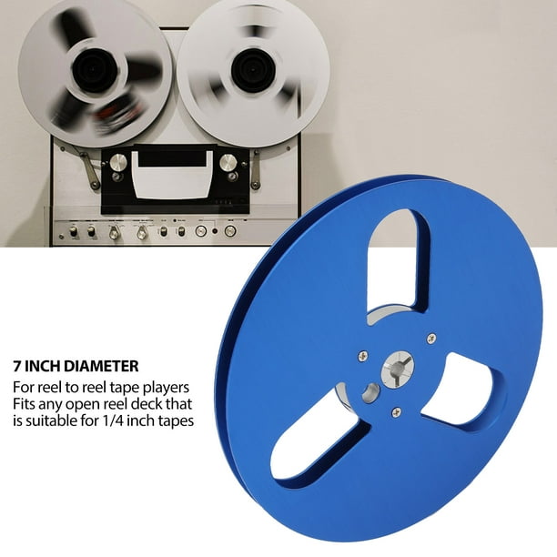  7 Inch Takeup Reel, Empty Aluminum Alloy Take Up Reel to Reel  Small Hub with 3 Holes Design, Universal Nab Take Up for 1/4 Inch Reel to  Reel Tape : Electronics