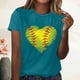 thumbnail image 2 of Blusa informal de manga corta con cuello redondo y estampado suelto de verano para mujer con estilo OAVQHLG3B Store  lin121212, 2 of 4