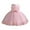 Pink, variant on Dresses for Girls Children Solid Color Sleeveless Mesh Tutu Prom Dress Stylish Party Wedding Princess Dress Size 18 M-24 M
