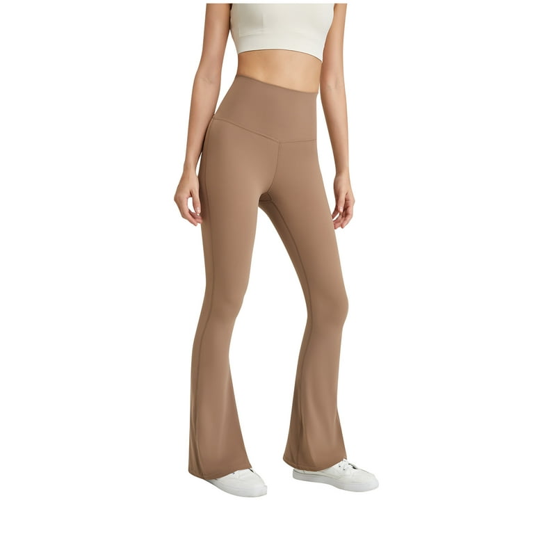 Women's Stretchy Wide Leg Buttery Soft Lounge Pants Casual Comfy High Waist  Elastic Waist Pants Workout Yoga Gym Flare Pants 