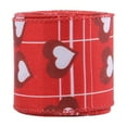 thumbnail image 1 of Cinta de San Valentín con forma de corazón, cinta artesanal, cinta de poliéster con alambre, cinta para envolver, lazo de corona de San Valentín para decoración navideña. Cinta para envolver el día de, 1 of 5