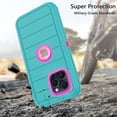 thumbnail image 4 of Asuwish Phone Case Compatible with iPhone 15 Pro Max 6.7 inch Hybrid Rugged Shockproof Hard Protective Drop Proof Full Body Heavy Duty Mobile Cell Cover for i Phone15 15Pro i15ProMax Women Men Green, 4 of 7