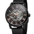 thumbnail image 1 of Relojes de moda Forsining para hombre, movimiento mecánico noctilucente esquelético, números romanos, 1 of 8