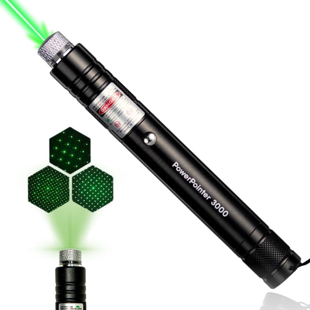 Linterna Cinder Brands Power Pointer 3000 con Proyección de Estrellas