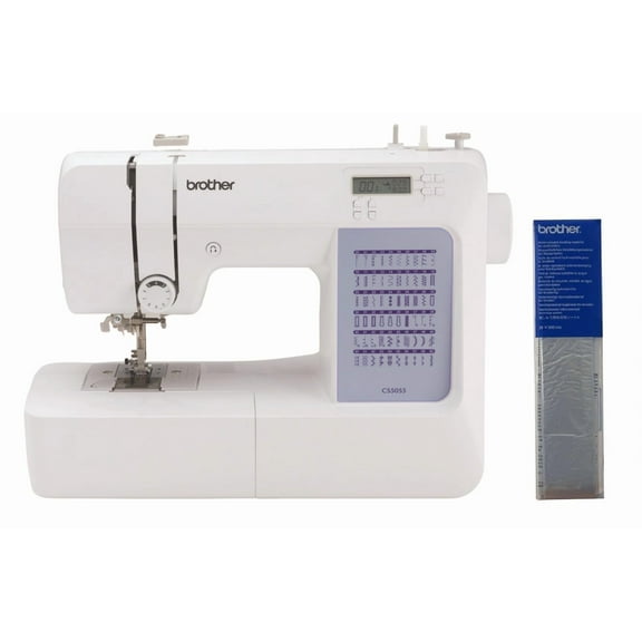 Brother CS5055 Computerized Sewing Machine, 60 Built-in Stitches, LCD Display, 7 Feet and SA520 Water Soluble Stabilizer