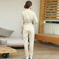 thumbnail image 2 of 1 juego de trajes de técnico de belleza SPA Salon Suit Ropa para teñir el cabello Útil traje de técnico de belleza (Beige, L), 2 of 3