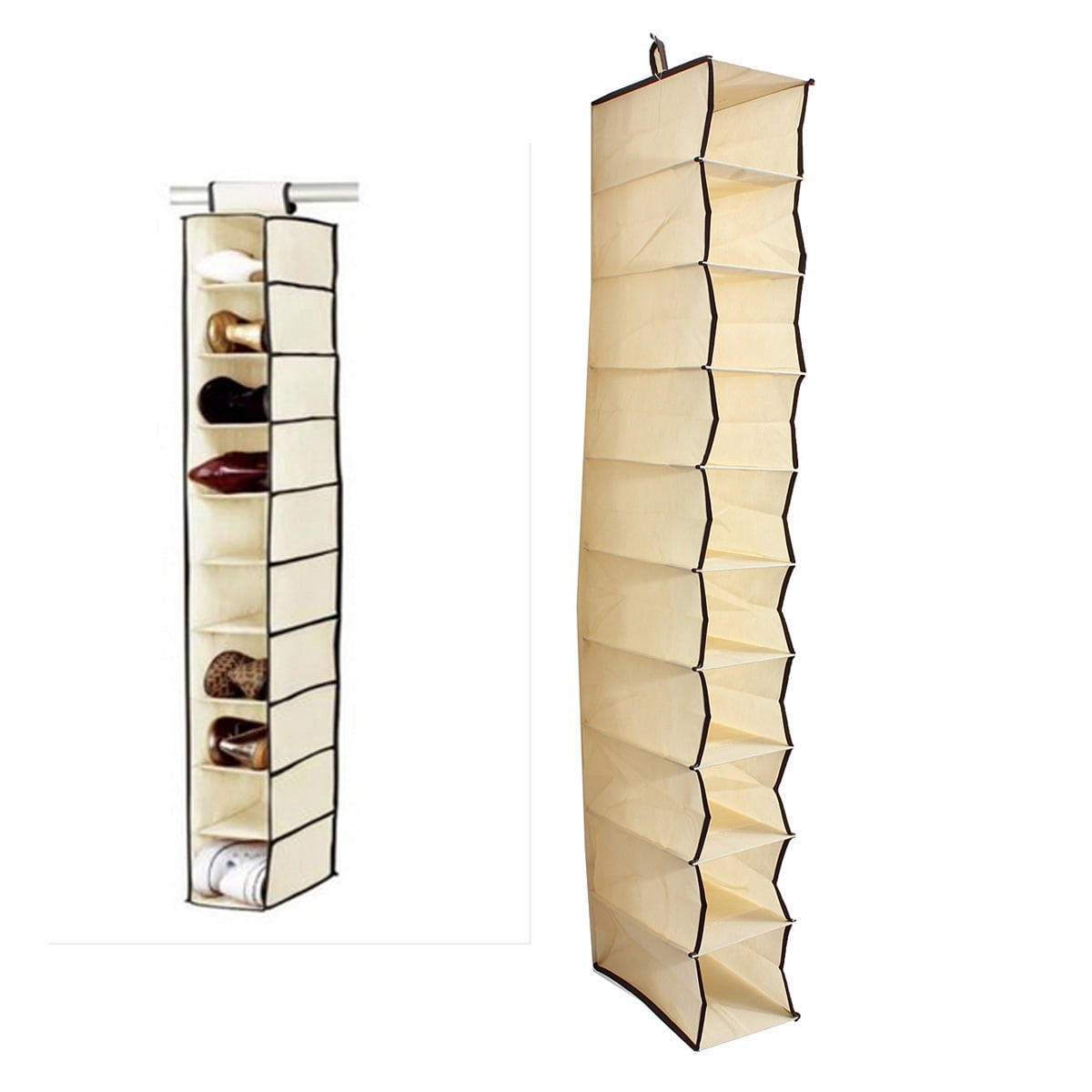 10 Tiers Hanging Rack Bag Clothes Shoes Hanger Organiser 10 Tiers Hanging Rack Bag Clothes Shoes Hanger Organiser