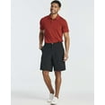 thumbnail image 6 of 3 Pack: Mens 9" Golf Shorts Pockets - Flat Front Casual Work Workout Active Hiking Sport, 6 of 6
