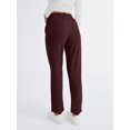 thumbnail image 4 of Pantalones deportivos AUTOMET para mujer, pijama lounge, color rojo vino, XXL, 4 of 6