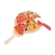 thumbnail image 2 of Juego de pizza de madera, accesorios de cocina, juguete de aprendizaje, juego de simulación educativo, juguete para cortar comida para niños y niñas,, 2 of 9