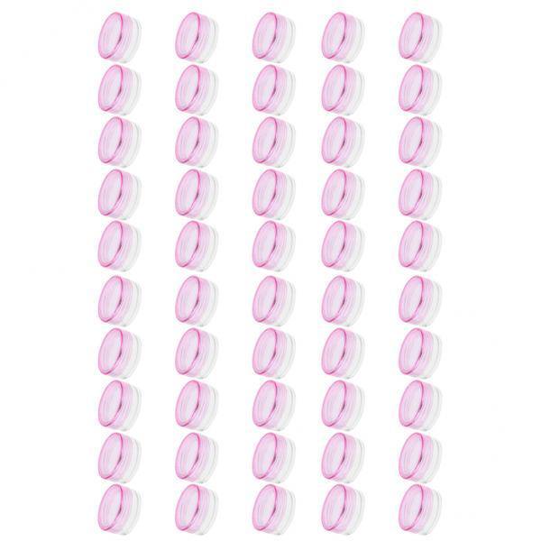2x50 Piezas 3g Tarros de Plástico Loción Crema Muestra Recipiente Vacío Colco Frascos cosméticos con tapas.