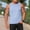 Light Blue, variant on Crew Neck Men Tops And Shirts Polycotton Refreshing Sleeveless Silver Leisure Modern Outdoor Pull-on Solid Tank Tops Silver,S