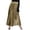 Z1189 Gold, variant on Women'S Skirts Solid Color Elastic Waist Summer Fashion Women A-line Skirt Size 2XL Gold