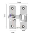thumbnail image 5 of Sylvtty Barn Door Lock Simple Installation Anti-Theft Heavy Duty Bar Gate Latches Safety Slide Door Lock for Bathroom Garden, 5 of 7