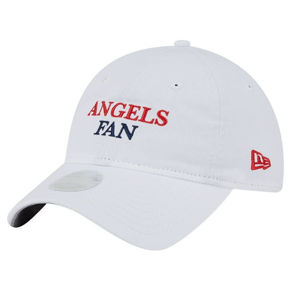 Women's New Era White Los Angeles Angels Team Fan 9TWENTY Adjustable Hat