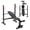 Black, variant on SHOUFTW Adjustable Weight Bench Set, Foldable Bench Press with Leg Developer, 650 LBS Heavy-Duty Space Saving Workout Set for Small Apartments Strength Training Black