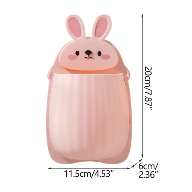 Punch- Bear Rack Bathroom Wall-mounted Toothbrush Storage Draining Rack Household Bedside Items Storage Box