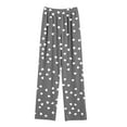 thumbnail image 6 of QATAINLAV Valentine's Day Pants for Boys Girls Wide Leg Sweatpants Kids Elastic Waist Sports Trousers with Pockets Gray,15-16 Years, 6 of 7