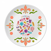Head Bowknot Balloon Brazil Carnival Flower Ceramics Plate Tableware Dinner Dish