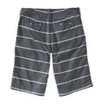 thumbnail image 2 of Aeropostale Mens Longer Length Casual Flat Front Striped Shorts Gray Blue 27, 2 of 2