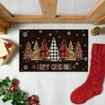 thumbnail image 4 of Hometravel Christmas Holiday Doormat, Washable Floor Mat for Kitchen Bedroom Bathroom, Festive Pattern Welcome Mat for Front Door, Indoor Outdoor Decor, 4 of 6