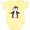 Banana Yellow, variant on Inktastic Cute Penguin, Girl Penguin With Red Ribbon Boys or Girls Baby Bodysuit