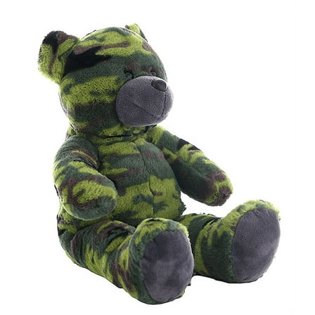 8-inch G.I. Camo Bear and Spooky Skeleton Morph Suit - Halloween Plush Costume for Kids, Camouflage Bear Plush with Creepy Skeleton Outfit, Perfect for Trick-or-Treat, Holiday Décor, & Gifts
