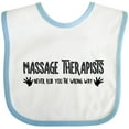 thumbnail image 3 of Inktastic Massage Therapists Hands Rub Boys or Girls Baby Bib, 3 of 4