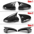 thumbnail image 3 of Pair Car Side Rearview Mirror Cover Cap Mirror Shell Trim For VW For Volkswagen Golf MK6 GTI GTD R 2009-2013 Mirror Cap Body Kit, 3 of 7