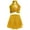 Gold, variant on TTAO Cross Keyhole Girls Dance Set Sparkly Sequins Metallic Crop Top Sequin Skirt for Kids Jazz Latin Performance Gold 14