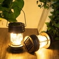 thumbnail image 1 of Faroles solares colgantes con forma de estrella de perlas, 20 LED, guirnalda de Navidad, 1 of 7