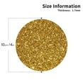 thumbnail image 3 of Disketp Gold Glitter Funny Coasters,4 Pcs Leather Coasters With Holder, Perfect Housewarming Hostess Gifts,Protect Furniture From Water Marks Scratch, 3 of 9