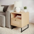 thumbnail image 6 of Flash Furniture Malaki 17"W x 19"D Accent Table Natural 2/Set (2EVST4043ZZNAT), 6 of 14