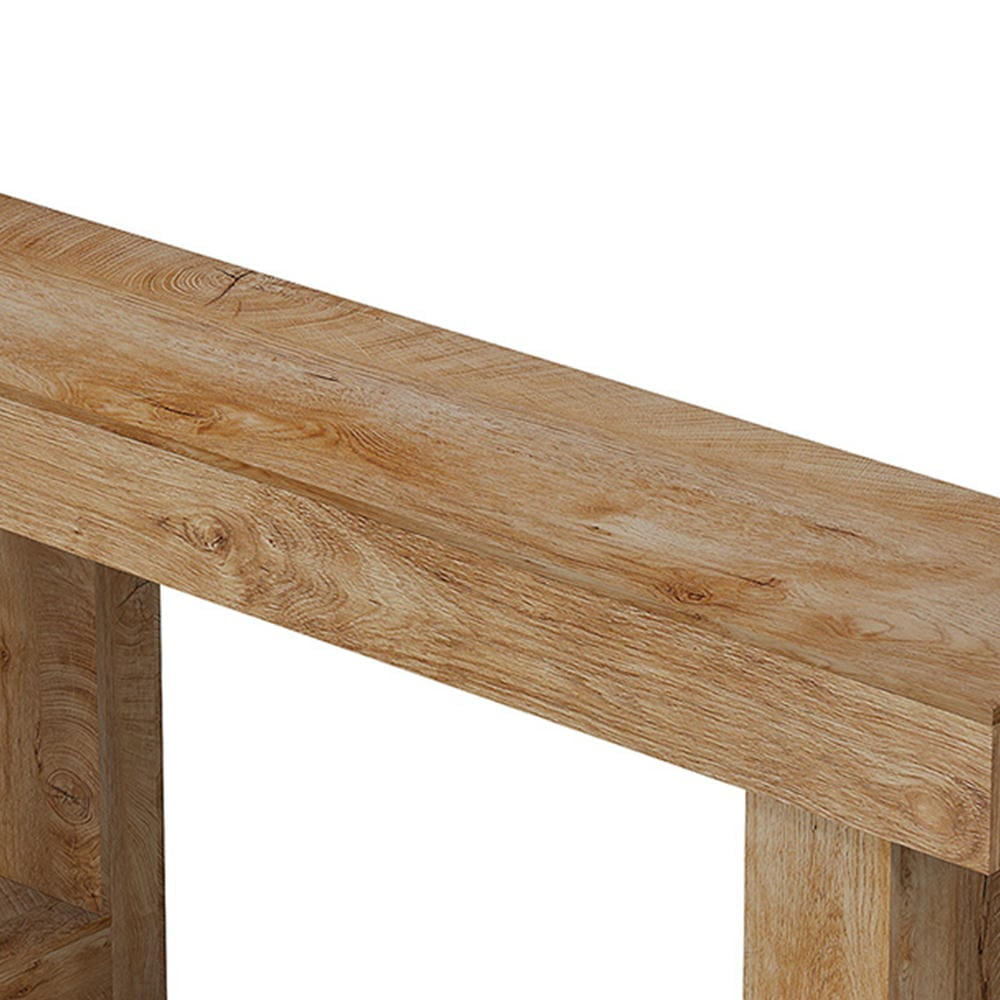 Barara King Console Table, Entryway Table, Console Sofa Table, Display Shelf,63-Inch Console Table, Farmhouse Wooden Sofa Table Entryway Table, Brown