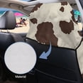 thumbnail image 6 of Xixirimido Brown Cow Cowhide Print Car Seat Cover Front Seat Sweat Towel Bucket Seat Covers for Cars SUV Trucks for Gym Workout Running Swimming Beach Hiking, 2 Pack, 6 of 8