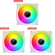 thumbnail image 1 of DQrwqpou Ventilador para Caja PC Ventilador Refrigeración 120 Mm Ventilador RGB Direccionable ARGB 5 V Y 3 Pines (blanco Positivo), 1 of 2