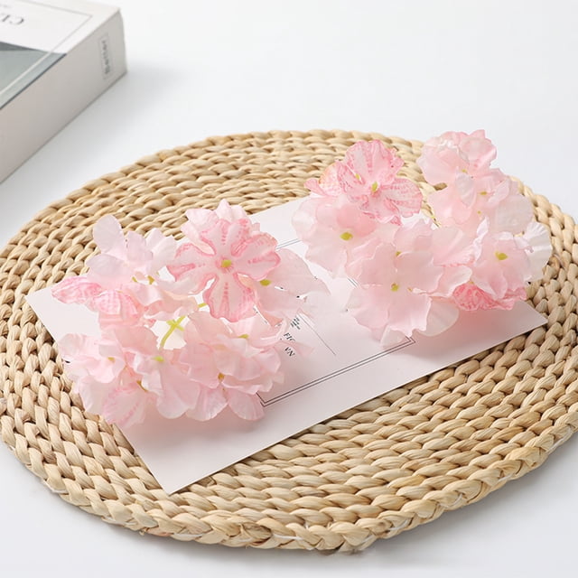 Decoración de Flores Artificiales de Seda, Cabeza de Flor Artificial Hecha a Mano, Material de Flor Artificial para Manualidades