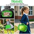 thumbnail image 3 of BMOUO Kids Case for Fire HD 10 & Fire HD 10 Plus Latest Model Tablet (13th/11th Generation 2023/2021 Release), with Shoulder Strap, Lightweight Shockproof Handle, Blue, Green, 3 of 7